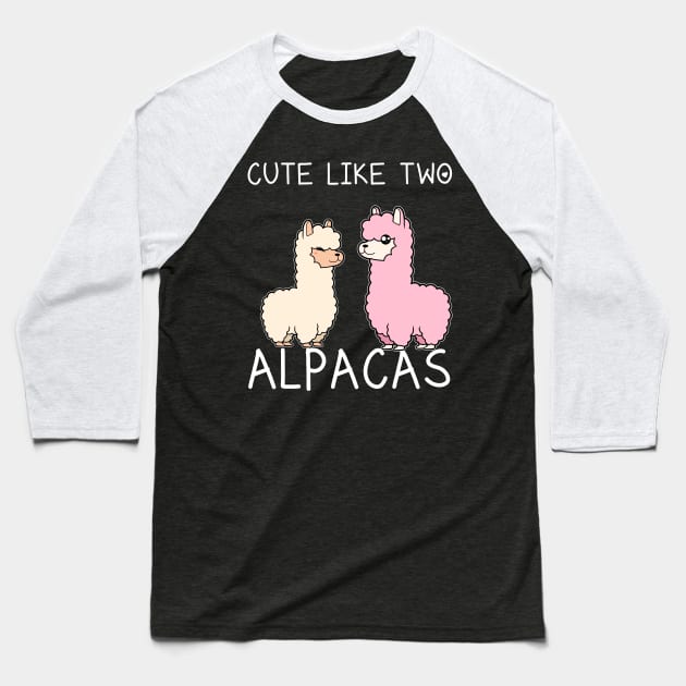 Cute Alpaca Quote Baseball T-Shirt by Imutobi